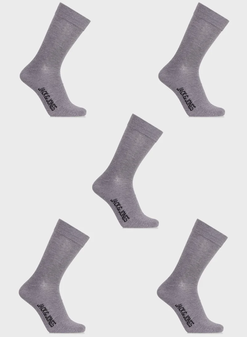 JACK & JONES 5 Pack Crew Socks