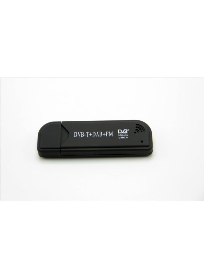 Generic USB 2.0 Digital TV Tuner USB FM+DAB+DVB-T-Color:Black  - Image 1