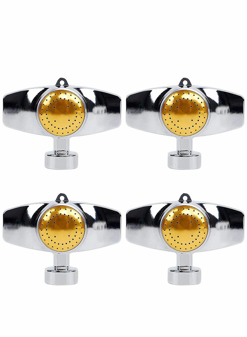 Excefore 4 Pcs Metal Spot Sprinkler,  360 Degree Square Circle Pattern Aluminum Alloy Sprinkler,Hose Sprinklers Coverage Area Up to 30FT for Small to Medium Area Yard Lawn Garden Watering, 4 Pack - Image 1