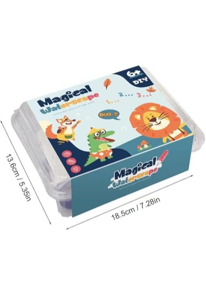 New 3D Magic Water Gel Plastic Glass Magic Water Toy Set with Molds Water Educational Toy for Kids DIY Sea Life Toys Multicolor First Choices (6 Colors) - Image 3