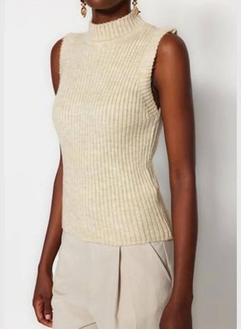 trendyol Stone Collar Knitwear Sweater TWOAW24SV00015