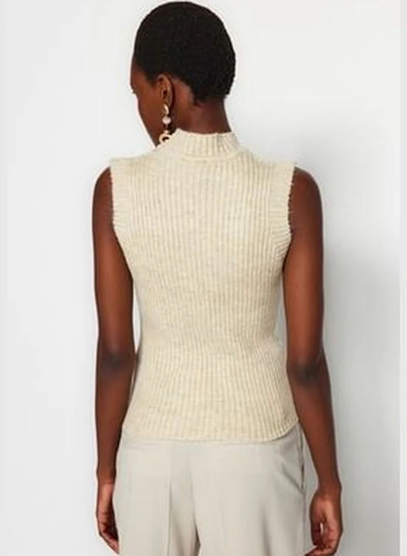 trendyol Stone Collar Knitwear Sweater TWOAW24SV00015