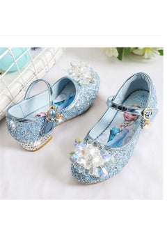 Generic Girls princess shoes new style children's crystal shoes fashionable princess shoes high heel children's shoes little girl performance shoes  - Image 4