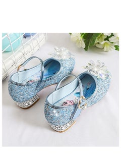 Generic Girls princess shoes new style children's crystal shoes fashionable princess shoes high heel children's shoes little girl performance shoes  - Image 5