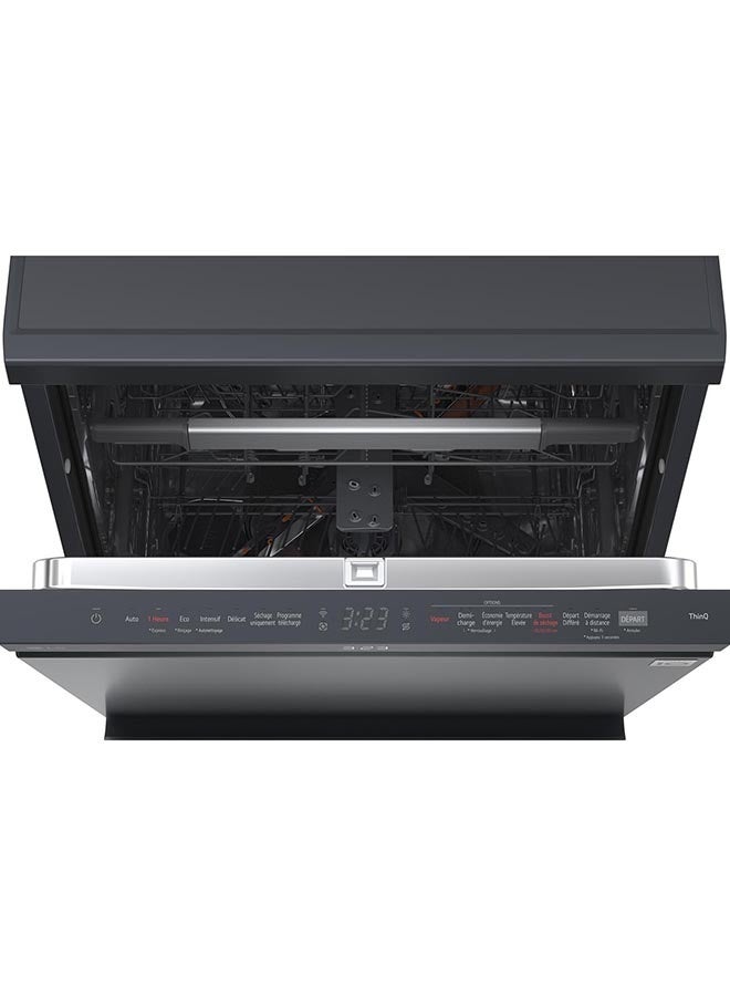 LG 14-Place Settings 3-Rack Premium Quad Wash True Steam Dishwasher with Inverter Direct Drive, DFC287HMS Dark Grey - Image 3