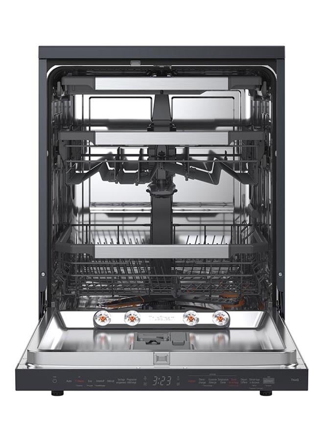 LG 14-Place Settings 3-Rack Premium Quad Wash True Steam Dishwasher with Inverter Direct Drive, DFC287HMS Dark Grey - Image 2