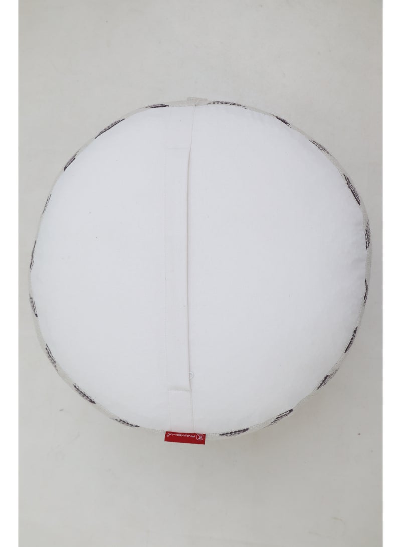 Ramsha Printed Cotton Pouf home Decor Pouf with handle Cotton seating Pouf– PF-185 pouf for living room - Image 4