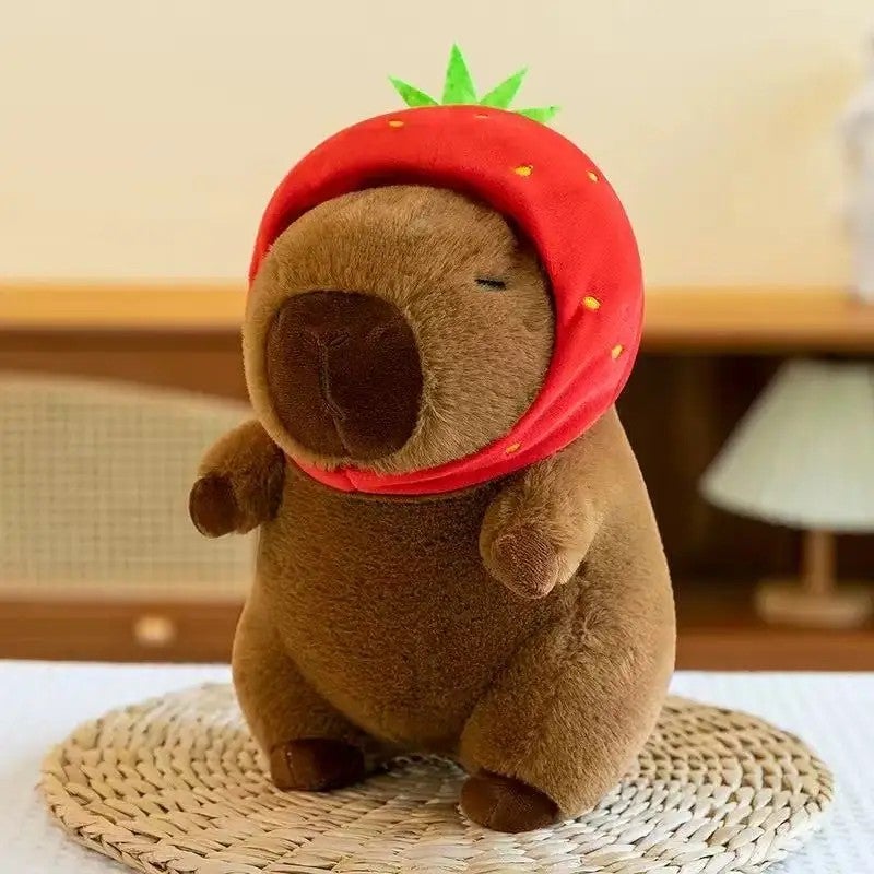 Y&D Kawaii Cute Simulation Capibara Anime Keychain Soft Cotton Capybara Plush Toy PP Cotton Fluffty Plushie Doll - Image 1