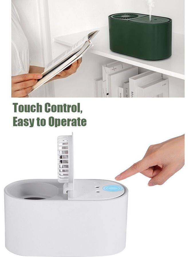 NIBEMINENT Dual Spray Air Humidifier White 24x13x12cm - Image 5