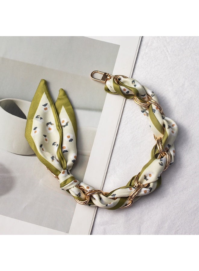 NIBEMINENT Beaded Phone Lanyard, Anti Lost Removable Wrist Strap, Rope Weaving Bracelet Pendant, Phone Keychain Lanyard, 7/Green