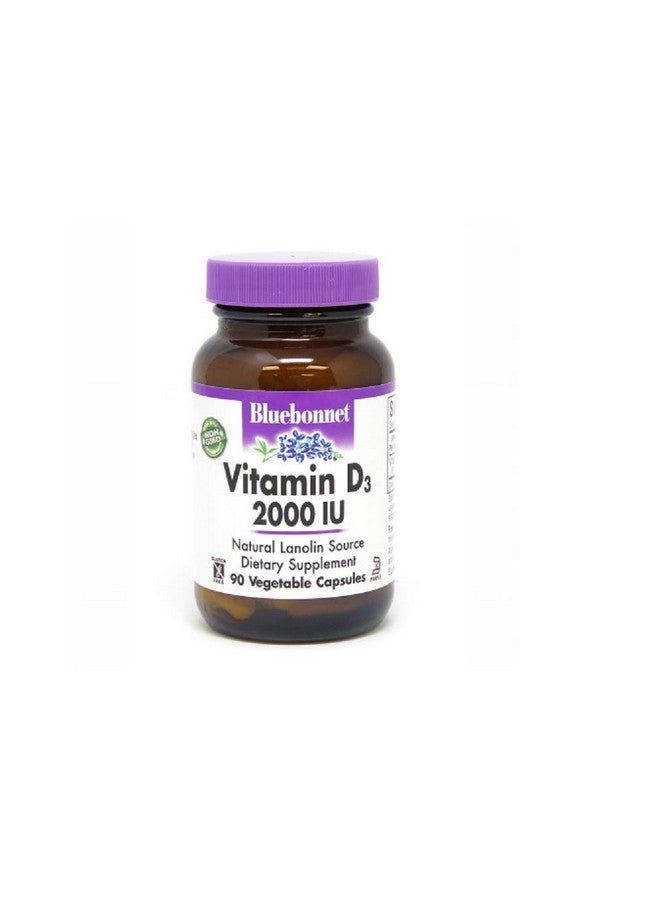 Bluebonnet Vitamin D3 2000 Iu Vegetable Capsules 90 Count - Image 3