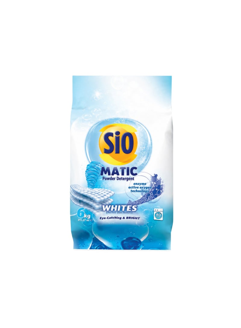 SIO Powder Detergent Matic – White 6 kg | Effective Cleaning & Brightness - Image 1