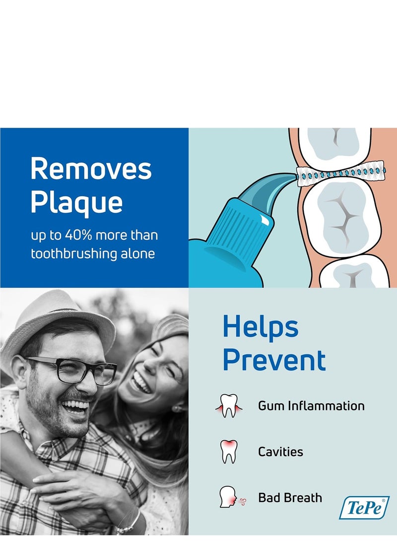 TEPE Interdental Brush Original, Soft Dental Brush for Teeth Cleaning, Pack of 25, 0.7 mm, Medium Gaps, Yellow, Size 4 - Image 5