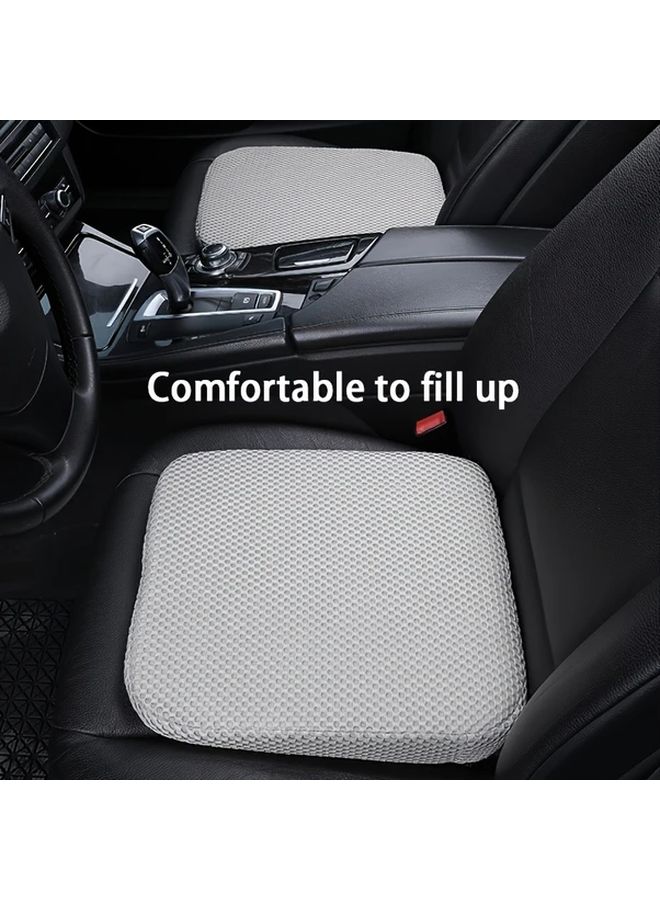 Black Breathable Car Seat Cushion Thickened Heightening Cushion for Short People Easy Clean - Image 3