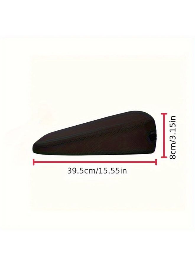 Black Breathable Car Seat Cushion Thickened Heightening Cushion for Short People Easy Clean - Image 4