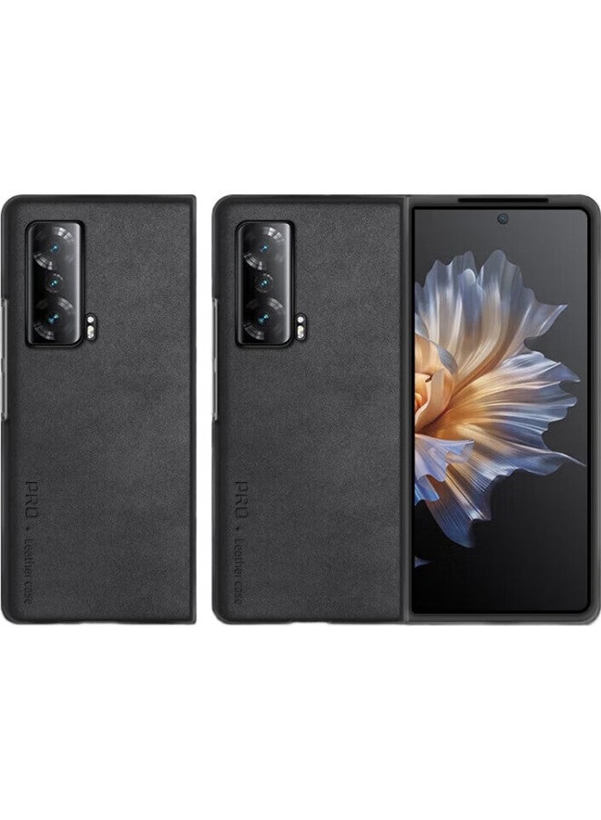 Shangsu, Suitable For, Honor Magic Vs Phone Case, Magic Vs Protective Cover, Sheepskin Left And Right Folding Style, Honor Silicone Soft Case, Huawei Shockproof, For Women And Men, Outer Shell, Starry Black - Image 2