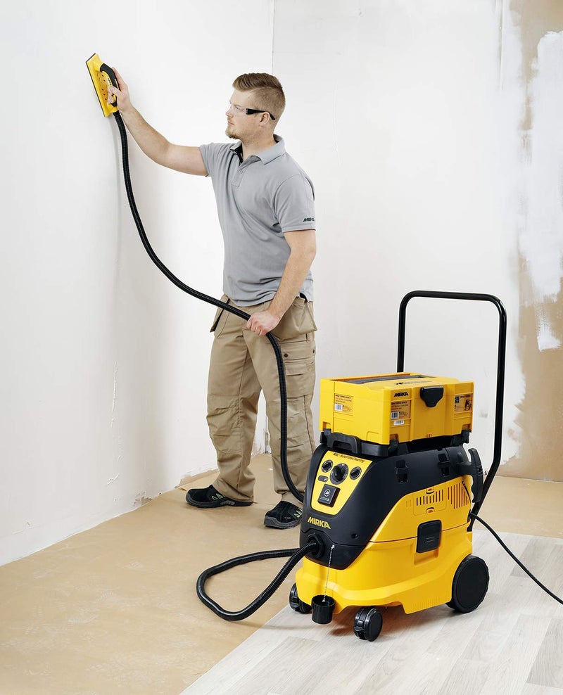 Mirka Handy Dust-Free Hand Sanding Block 3" x 9" / Hook and Loop / 55 Holes/Abranet Mesh Net Sheets/Vacuum Hose - Image 3