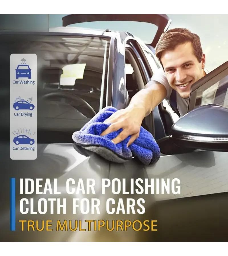 5 Pcs Microfiber Car Washing Towel 800 GSM Quick Drying Soft Double Layer Cleaning Cloth For Windows Mirrors 11 81x23 62 Inch - Image 3
