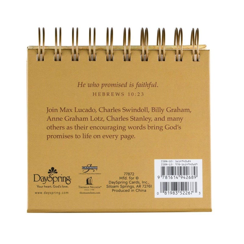 Dayspring God's Promises Day by Day: 365 Days of Inspirational Thoughts - An Inspirational DaySpring DayBrightener - Perpetual Calendar - Image 2