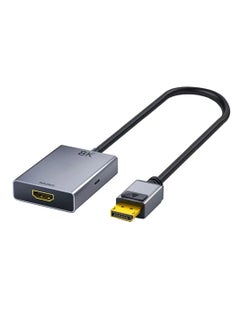 Generic HDMI to Displayport 8K Adapter with USB Power, HDMI 2.1 Female to DP 1.4 Male Converter Support 8K@30Hz/4K@120Hz/2K/144Hz for Xbox One/PS4/PS5/NS  - Image 1