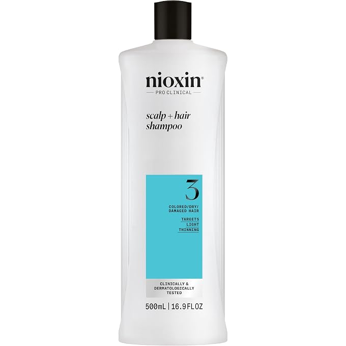 Nioxin Derma Purifying System 3 Cleanser Shampoo (Colored Hair, Light Thinning, Color Safe) 500ml/16.9oz - Image 1