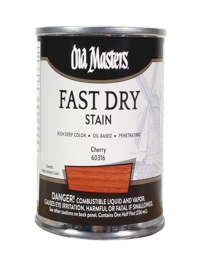 Old Masters 60316 Fast Dry Stain Interior Oil-Based Wood Stain, Cherry, 1/2Pt - Image 1