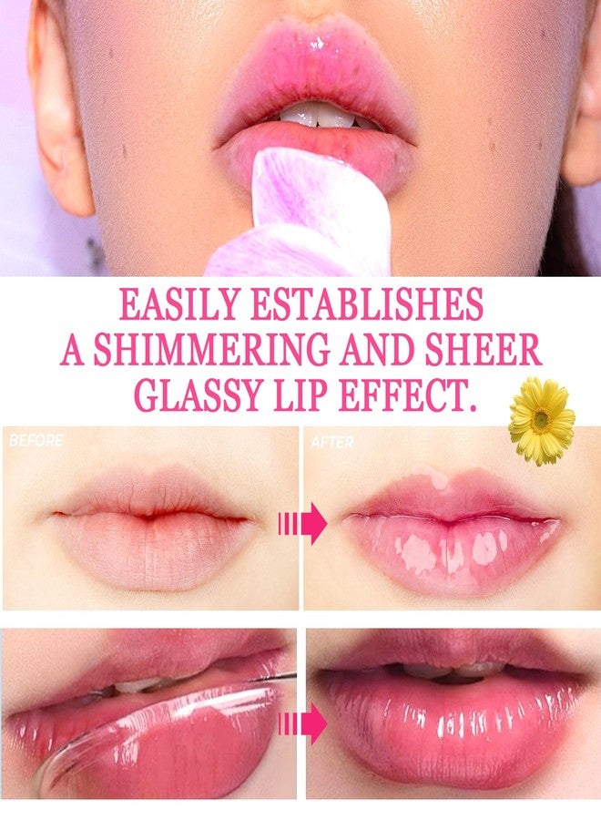 PPPanYiDi 6PCS Crystal Flower Jelly Lipstick Set,Moisturizing Color Changing Lip Gloss Set,Clear Tinted Magic Lip Stain Moisturizer Gift Set,Waterproof Lip Balm Set,Long Lasting Hydrating Lipgloss for Women - Image 5