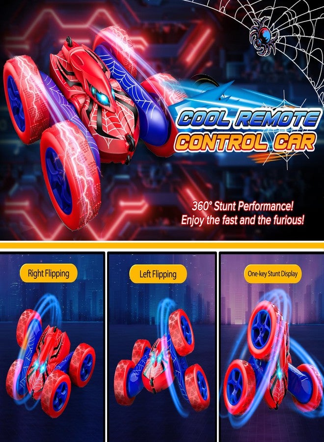 Excitobo Remote Control Car,RC Cars Boys Toys for 3 4 5 6 7 8 9 10 11 12 Year Old Boy Double Sided 360°Flip 4WD Rechargeable Drift RC Race Car Birthday Gifts Easter Basket Stuffers for Kids Age 3-12 - Image 2