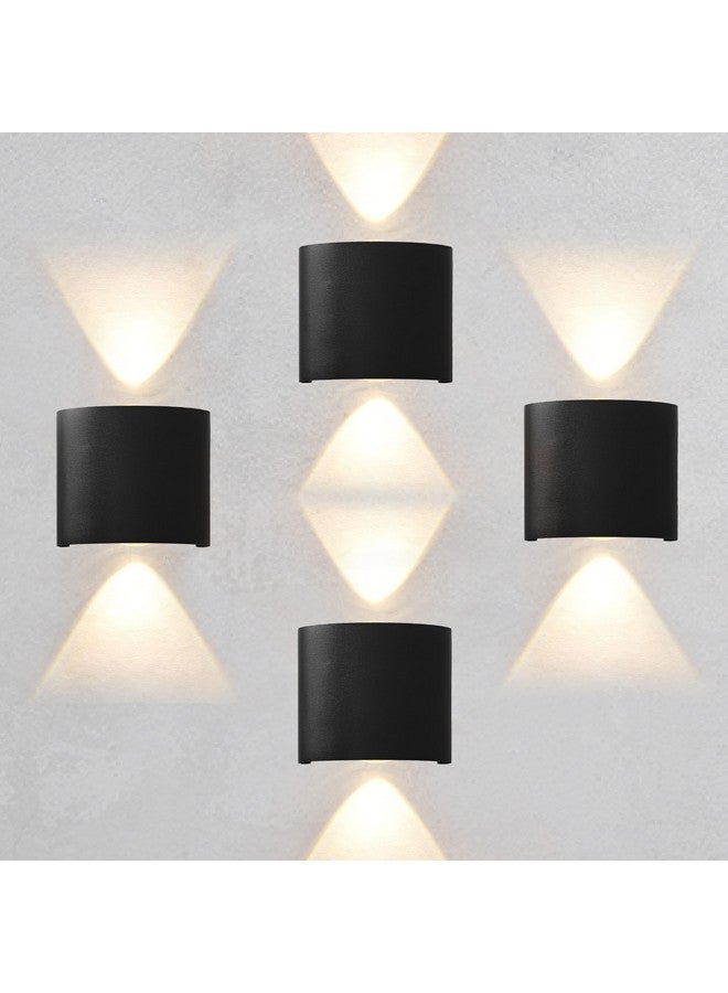 Gesto جستو 2 واط ضوء LED مقاوم للماء لتزيين المنزل - مصباح حائط LED ثنائي الاتجاه | أضواء حائط خارجية فاخرة IP65 للشرفة، البوابة، الارتفاع، الحديقة، الفناء | ضوء حائط زخرفي - عبوة من 4 - Image 1
