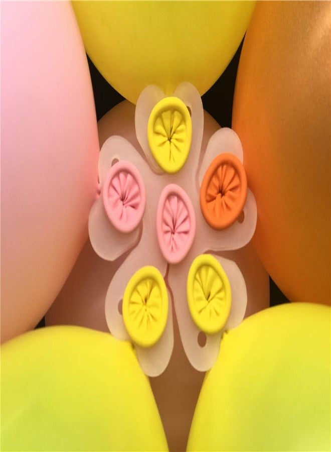 iFlyMars iFlyMaes 30 Pcs Portable Flower Shape Balloon Clips Holder for Wedding Birthday Party Holiday Decoration,5 in 1Flower Shape Balloon Clips - Image 4