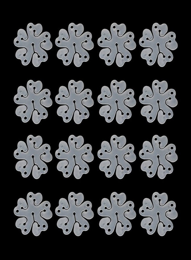 iFlyMars iFlyMaes 30 Pcs Portable Flower Shape Balloon Clips Holder for Wedding Birthday Party Holiday Decoration,5 in 1Flower Shape Balloon Clips - Image 1