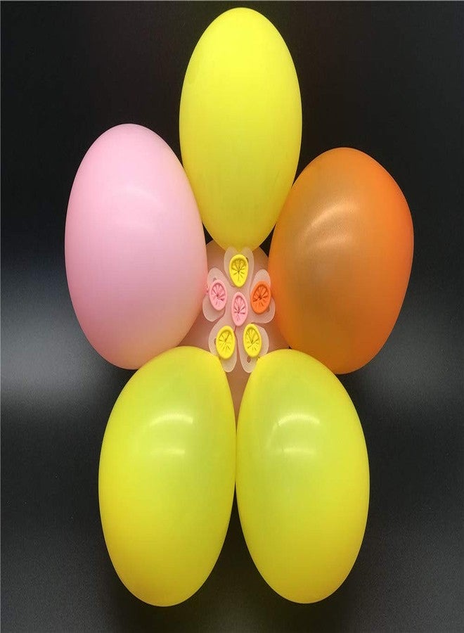 iFlyMars iFlyMaes 30 Pcs Portable Flower Shape Balloon Clips Holder for Wedding Birthday Party Holiday Decoration,5 in 1Flower Shape Balloon Clips - Image 3