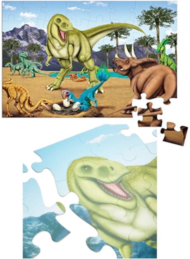 Tu Sun Dinosaur Jumbo Floor Puzzle - Image 3