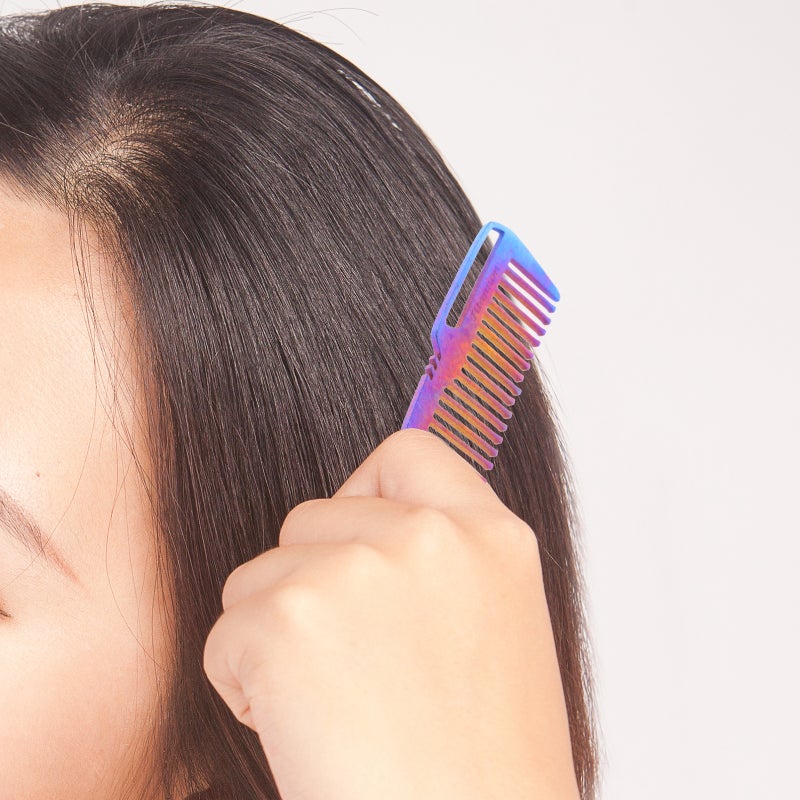 Styling Comb Anti-rust Haircut Comb Titanium Alloy Salon Hairdressing Comb - Image 4