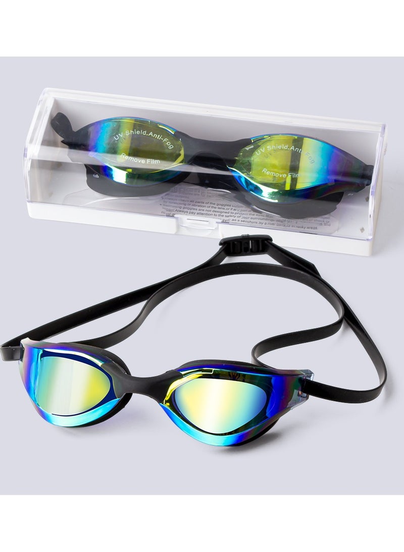 ZONIX Professional Swimming Goggles, Core Anti-Fog Tech, UV400 Shield & 3D Zero-Leak Seal, HD Mirrored/Clear Lenses, Adjustable Nose Bridge, Premium Storage Case Included, 40g Ultra-Light, for Competition & Swimming Enthusiasts - Image 5