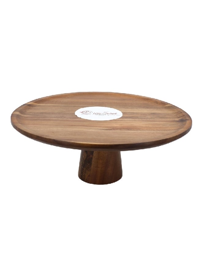 Bien Servi Elegant Design Round Cake Dome with Base Brown 36 x 13.5 cm AW19-X046-A 