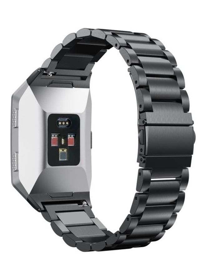 BGM Ionic Stainless Steel Watch Strap For Fitbit Black - Image 1