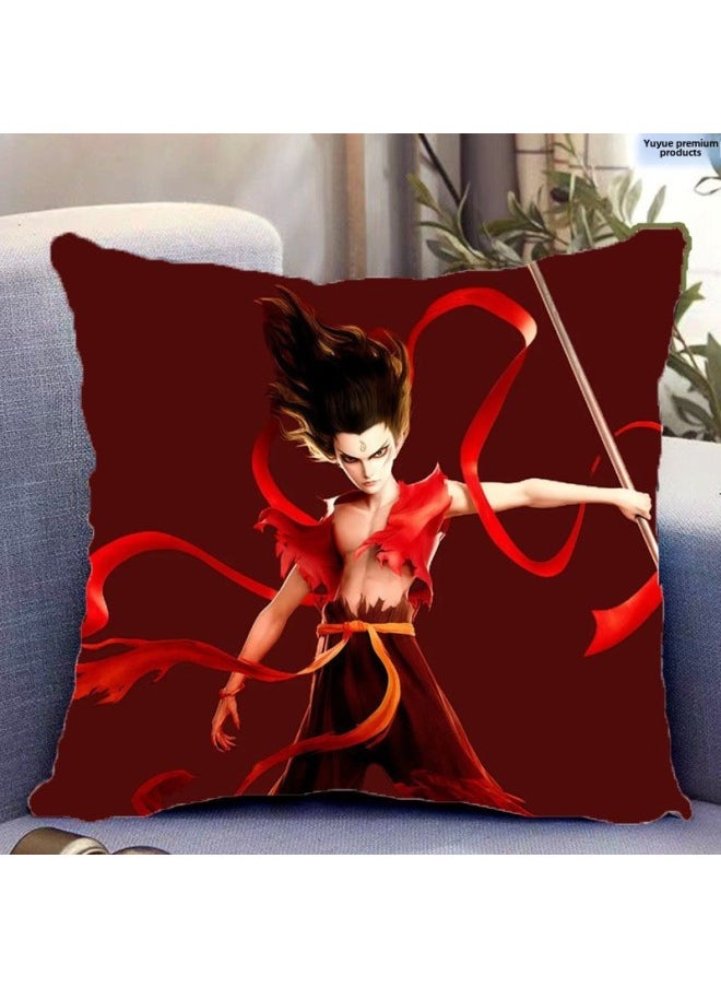 What Kind Of Pillow Around What Kind Of Pillow What Kind Of Magic Boy 2 Sea Ao Bing Ao Guang Ao Leap Shen Male Leopard Animation Gift Can Be-Specifications:10-Color:35*35cm (mini)-bright Satin  - Image 1
