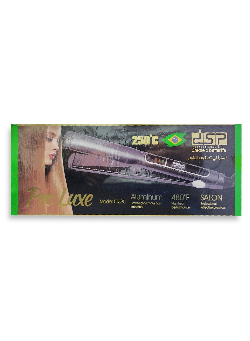 Professional Hair Straightener Titanium Ceramic Coating Keratin Straight , Curling Irons - 10395