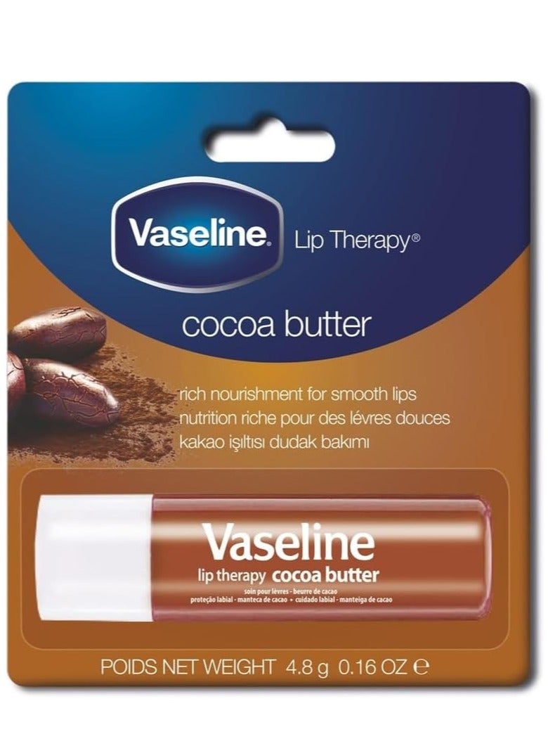 فازلين مرطب شفاه بزبدة الكاكاو، 4.8 جرام - Image 1