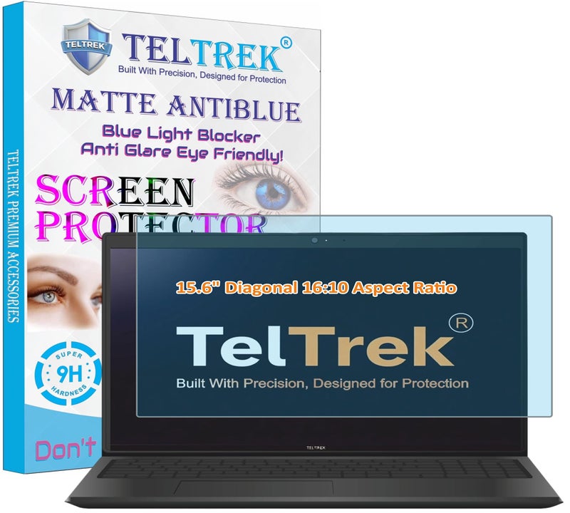TELTREK Eye Friendly AntiBlue Light, Anti UV, Anti Glare Matte Finish Screen Guard Designed For 15.6 Inch Diagonal Display Laptops With 16:10 Aspect Ratio Screen Protector : 335 mm X 208 mm - Image 1
