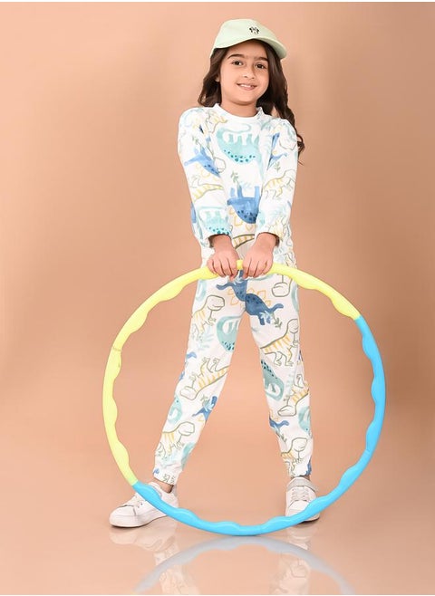 Dinosaur Print Sweatshirt & Joggers Set by Styli