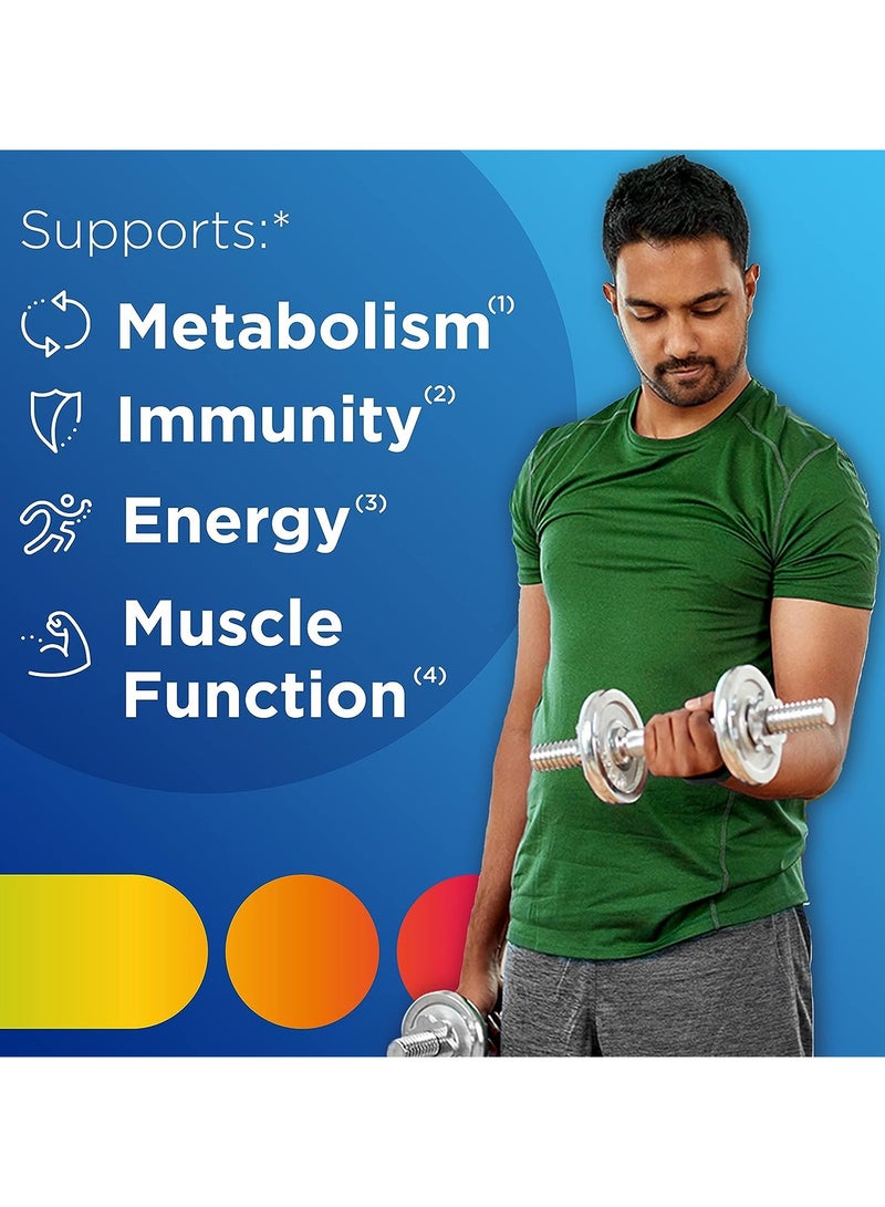 Centrum Multivitamin for Men, Multivitamin/Multimineral Supplement with Vitamin D3, B Vitamins and Antioxidants, Gluten Free, Non-GMO Ingredients - 250 Count - Image 2