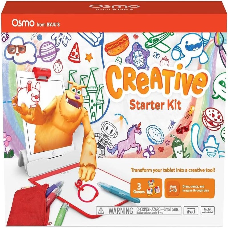 Osmo  Creative Starter Kit for iPad  3 Educational Learning Games  Creative Drawing  Problem SolvingEarly Physics  STEM Toy Gifts for Kid Boy  Girl  Ages 5 6 7 8 9 10 Osmo Base Included - Image 3