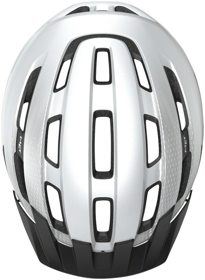 MET Downtown MIPS Helmet, White Glossy, Medium/Large - Image 4