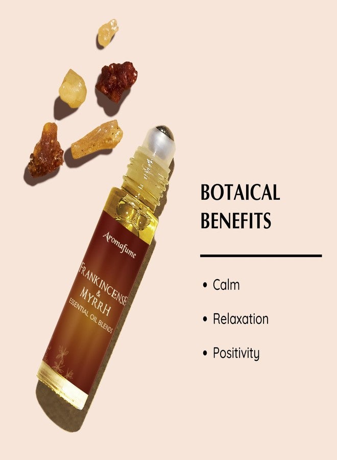 Aromafume Frankincense&Myrrha Resin Essential Oil Roll-On Blend by Aromafume | 3 x 6ml / 3 x 0.2 Fl Oz | Made with Commiphora Myrrha & Boswelia Carterii | For meditation, spiritual awakening & prayer - Image 2