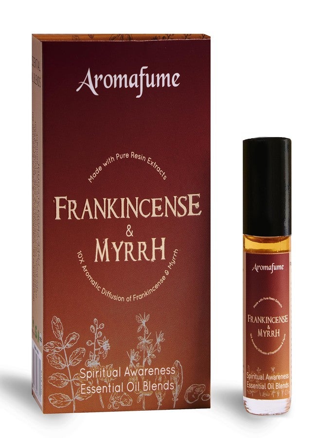 Aromafume Frankincense&Myrrha Resin Essential Oil Roll-On Blend by Aromafume | 3 x 6ml / 3 x 0.2 Fl Oz | Made with Commiphora Myrrha & Boswelia Carterii | For meditation, spiritual awakening & prayer - Image 1