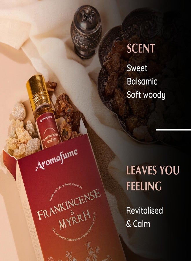 Aromafume Frankincense&Myrrha Resin Essential Oil Roll-On Blend by Aromafume | 3 x 6ml / 3 x 0.2 Fl Oz | Made with Commiphora Myrrha & Boswelia Carterii | For meditation, spiritual awakening & prayer - Image 3