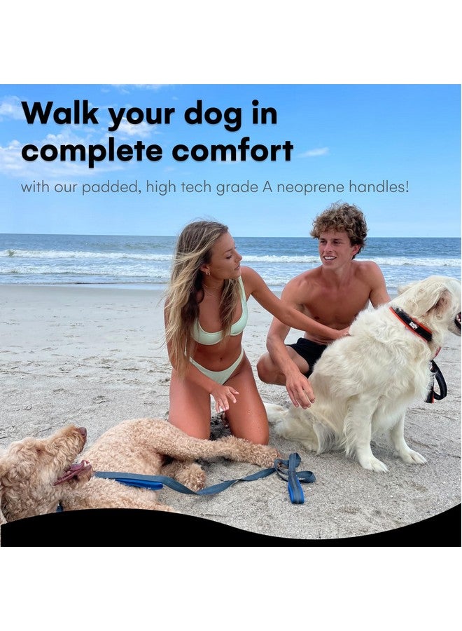 بلاك رينو مقود كلاب بلاك راينو عالي التحمل للكلاب المتوسطة والكبيرة - مقود مزدوج بطول 6 أقدام مع مقابض مبطنة للتحكم في حركة المرور وحقيبة - عاكس ومتين ومقاوم للعوامل الجوية (بورجوندي) - Image 5