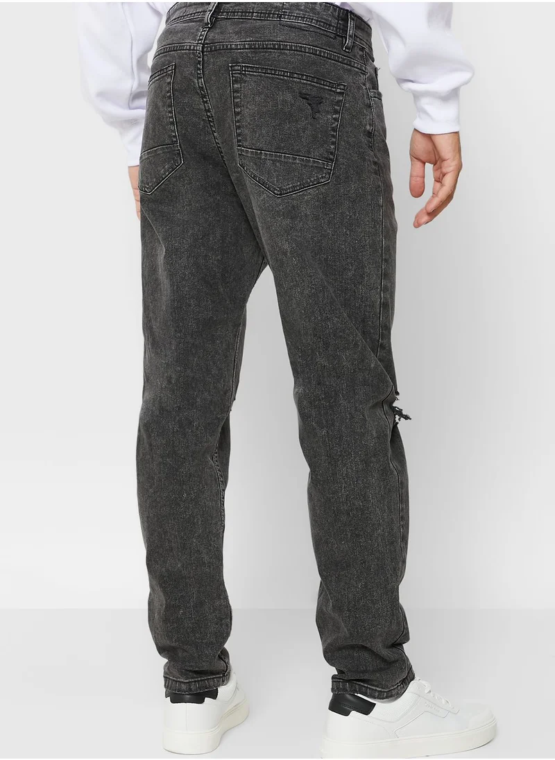 Cotton On Mid Wash Relaxed Fit Jeans